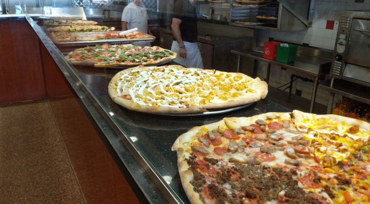 Antonio's Pizza By the Slice Providence storefront and dining area
