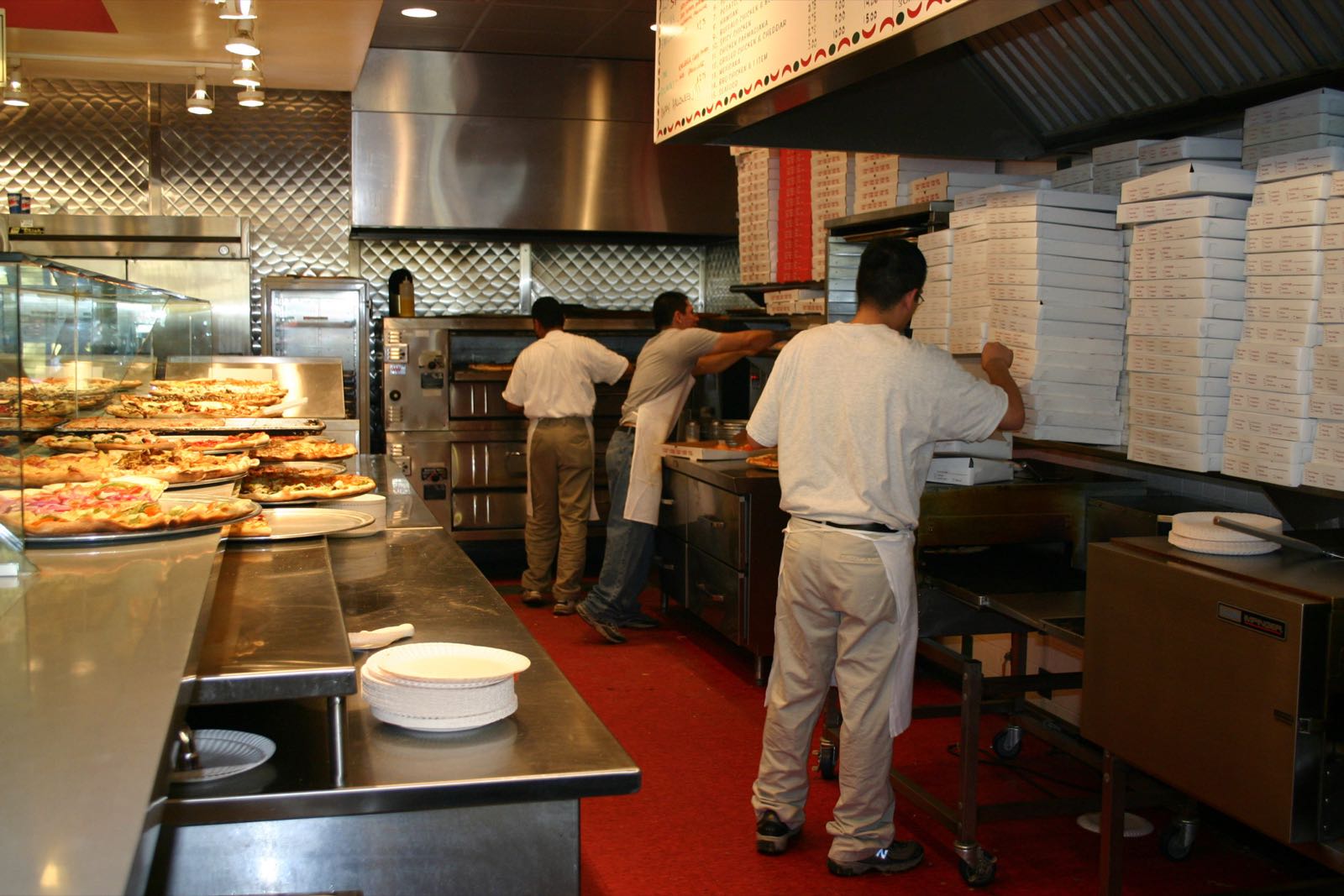 Antonio's Pizza By the Slice Providence interior and counter area