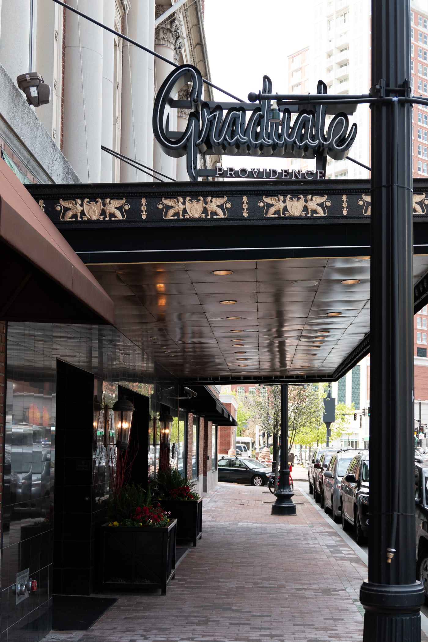 Graduate Providence entrance canopy, May 2019