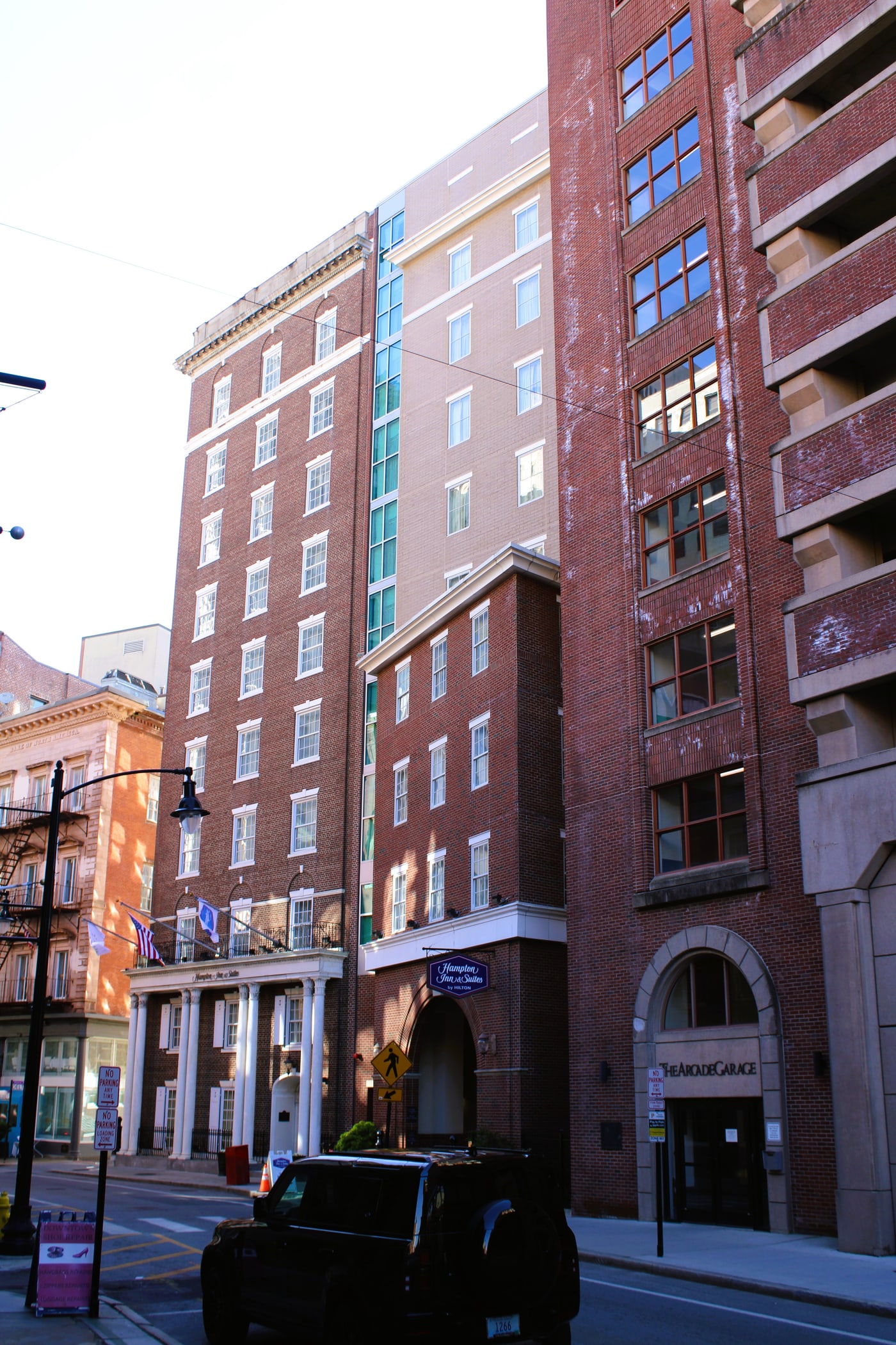Hampton Inn & Suites Providence Downtown exterior, May 2024